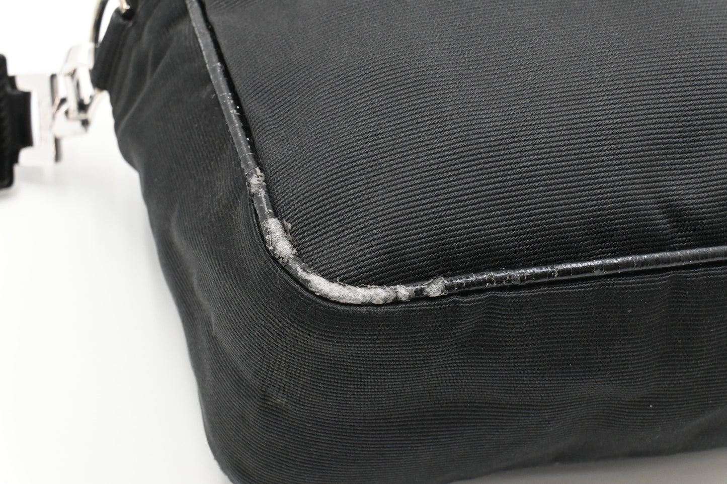 Fendi Two Way Bag in Black Canvas