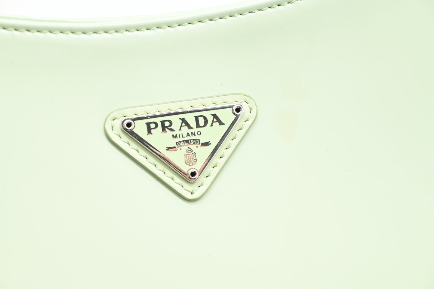 Prada Cleo Shoulder Bag in Aqua Leather