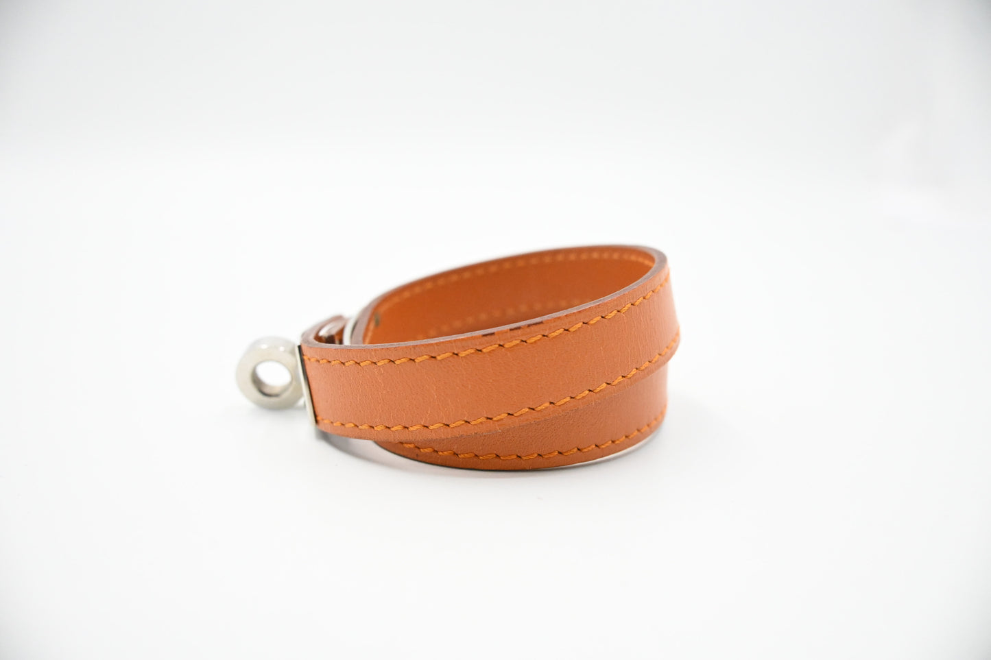 Hermes Kelly Bracelet in Brown Leather
