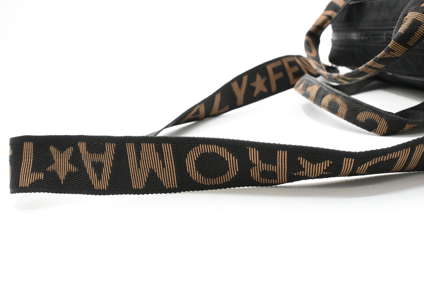 Fendi Two Way Bag in Black Canvas