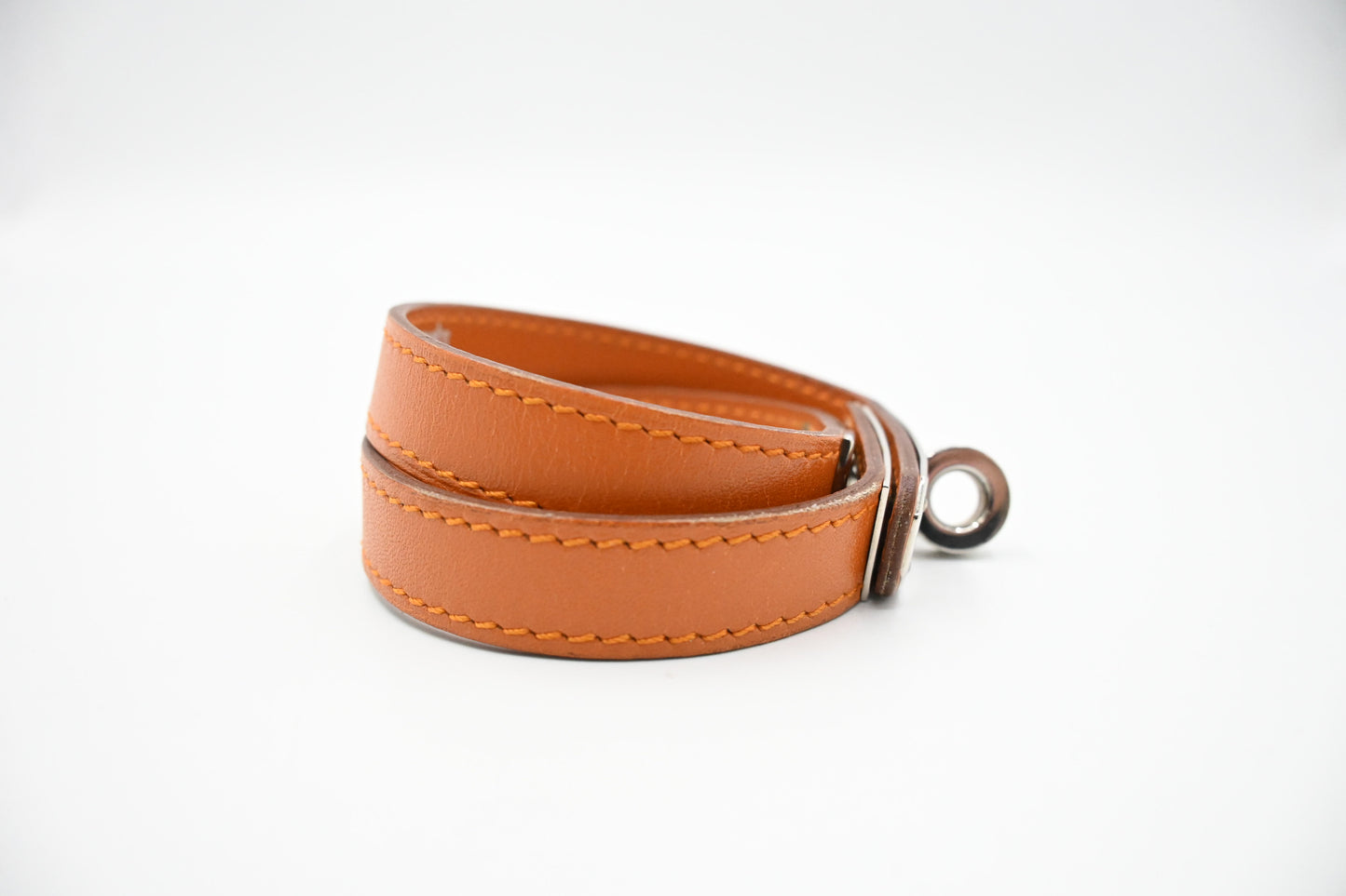 Hermes Kelly Bracelet in Brown Leather