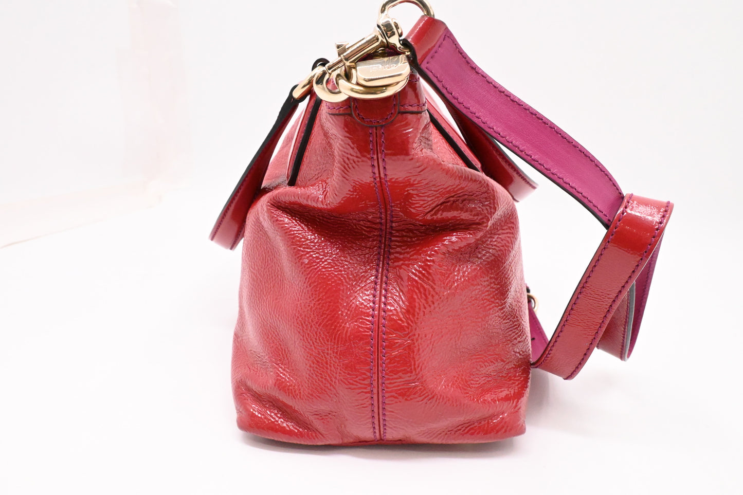 Gucci Soho 2way Bag in Red Patent Leather
