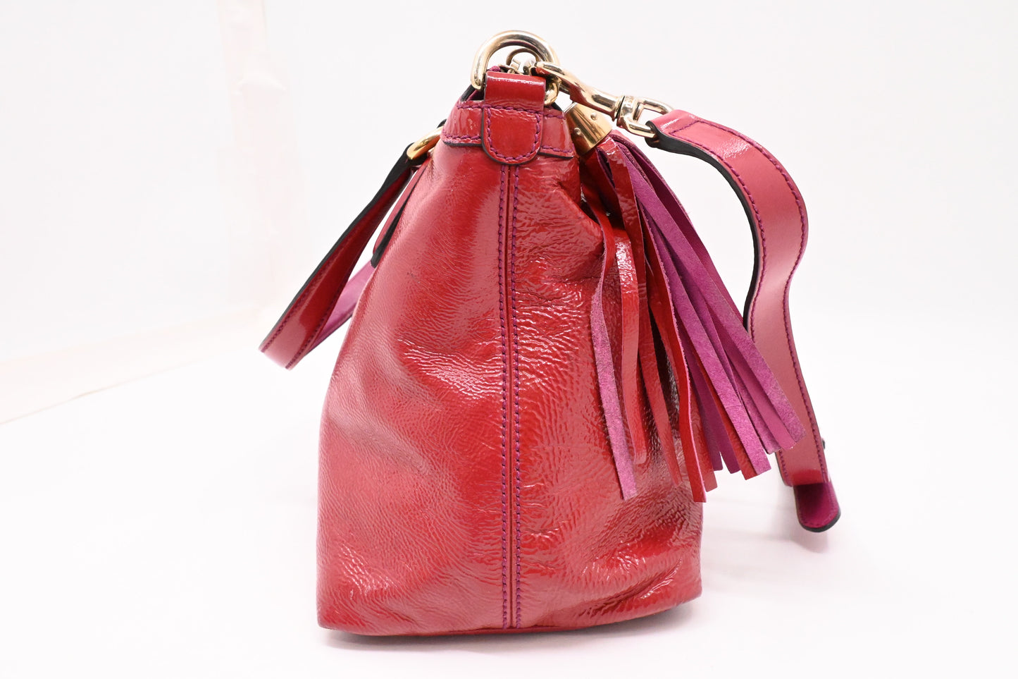 Gucci Soho 2way Bag in Red Patent Leather