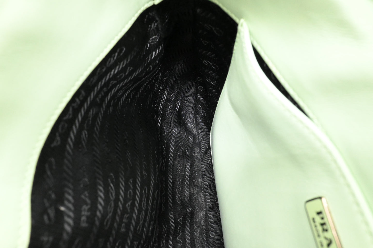 Prada Cleo Shoulder Bag in Aqua Leather