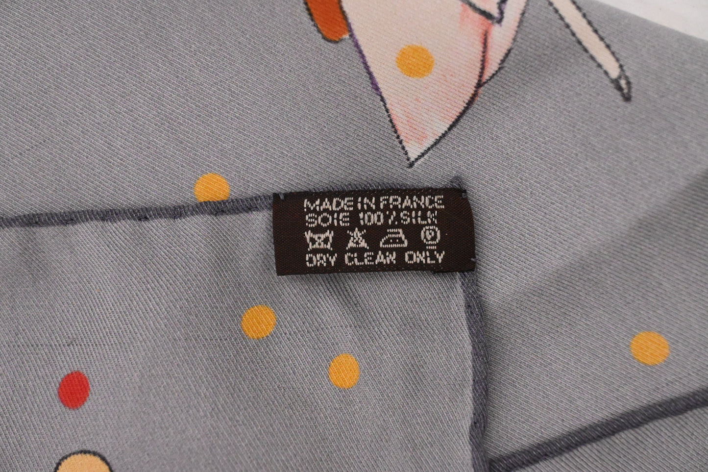 Hermes 'Les Parisiennes' Carre 70 in Gray Silk
