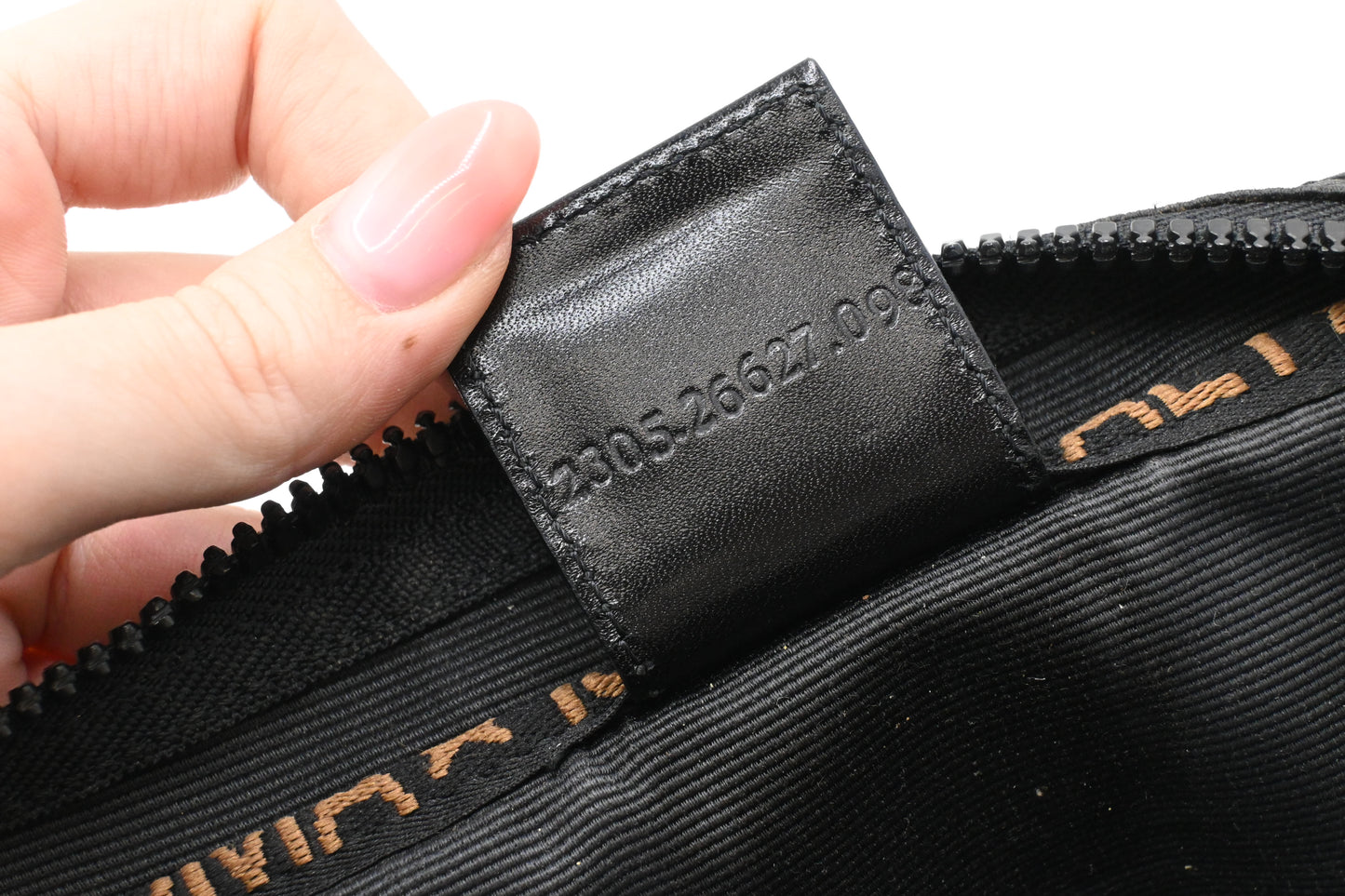 Fendi Two Way Bag in Black Canvas