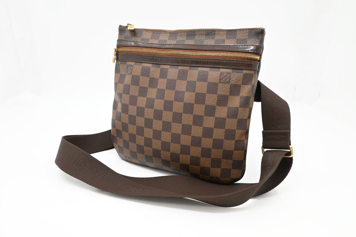 Louis Vuitton Pochette Bosphore in Damier Ebene Canvas