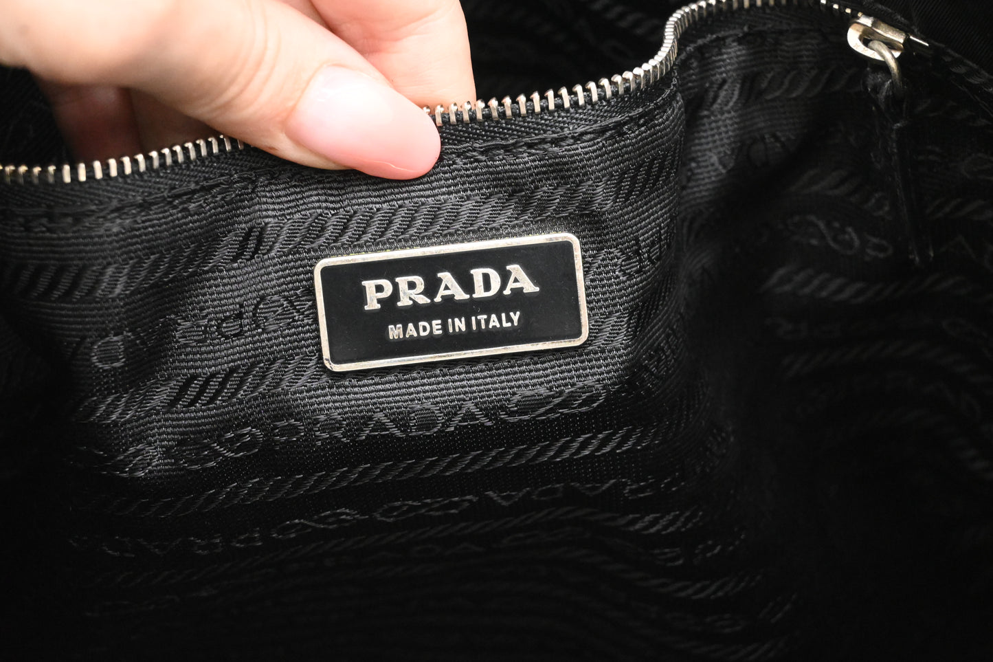 Prada Shoulder Bag in Black Nylon