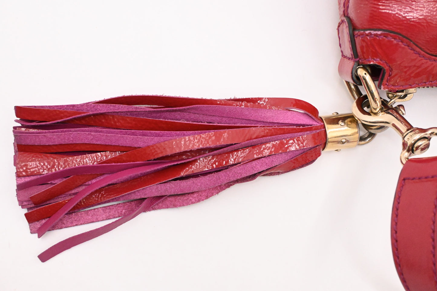 Gucci Soho 2way Bag in Red Patent Leather