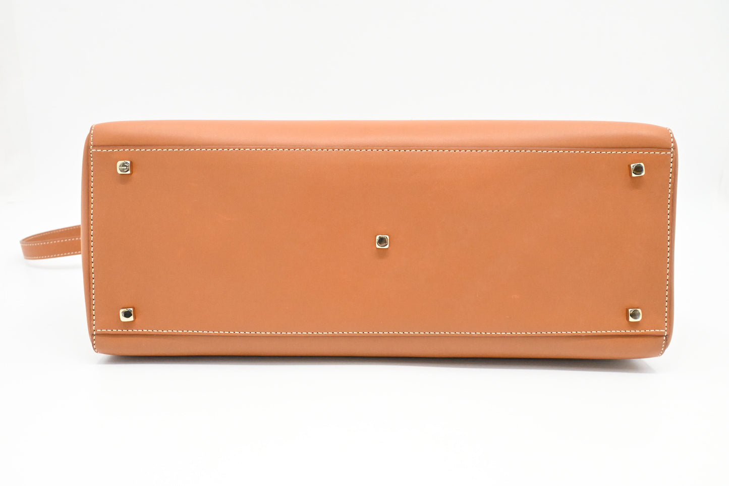 Ferragamo Two Way Bag in Tan Leather