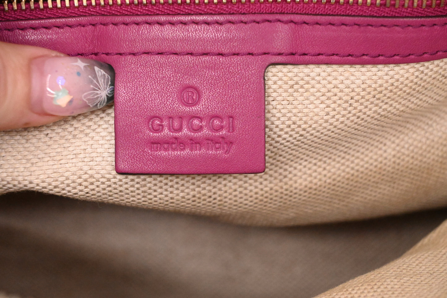 Gucci Soho 2way Bag in Red Patent Leather