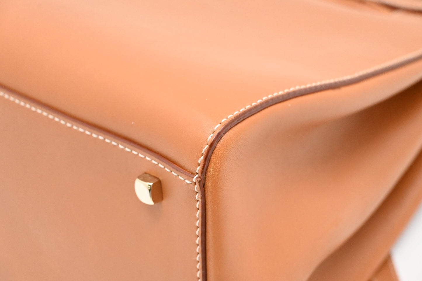 Ferragamo Two Way Bag in Tan Leather