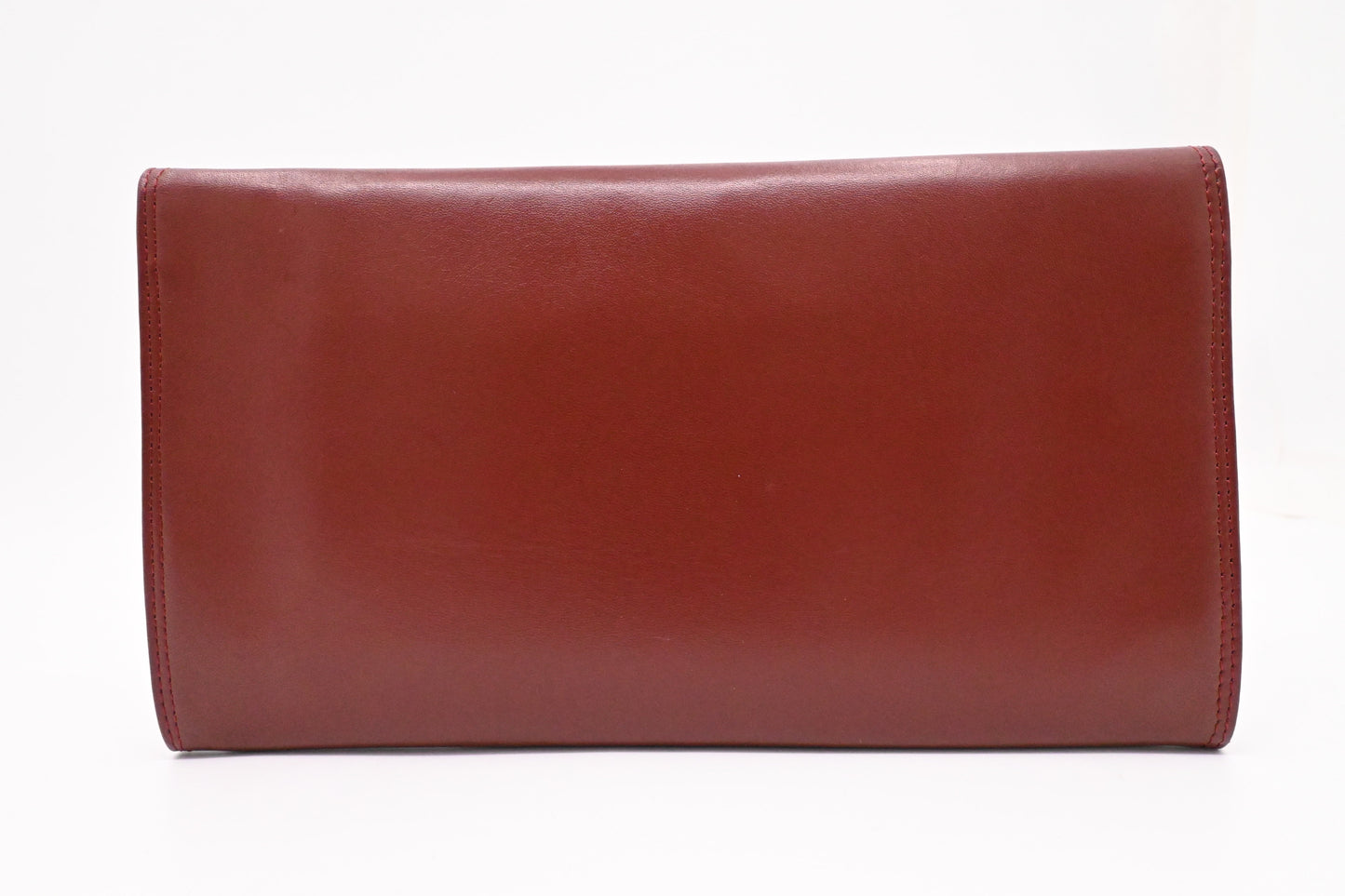 Cartier Clutch in Burgundy Leather