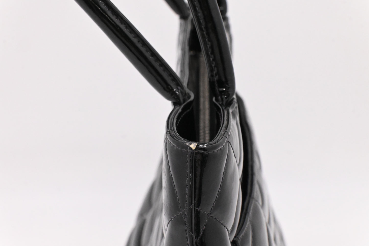 Chanel Medallion Tote in Black Patent Leather