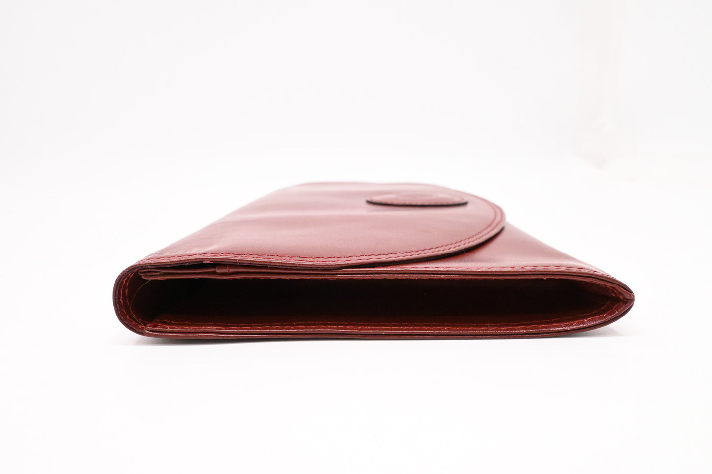Cartier Clutch in Burgundy Leather