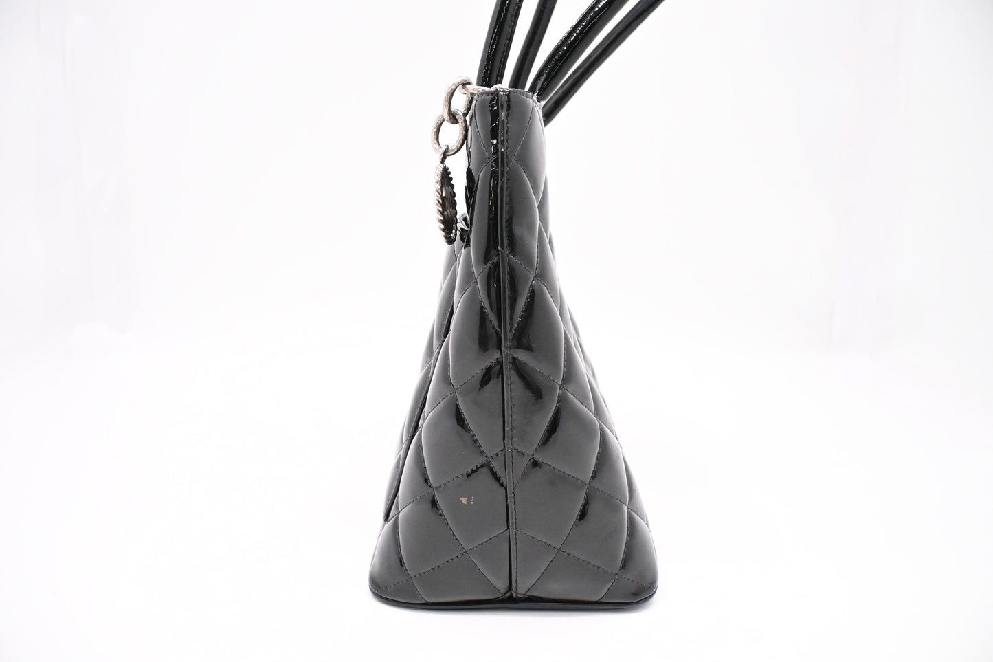 Chanel Medallion Tote in Black Patent Leather