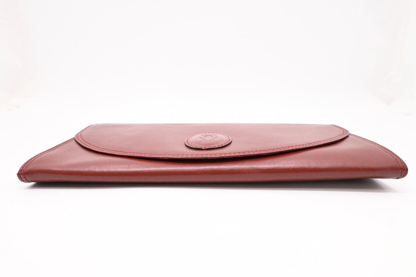 Cartier Clutch in Burgundy Leather