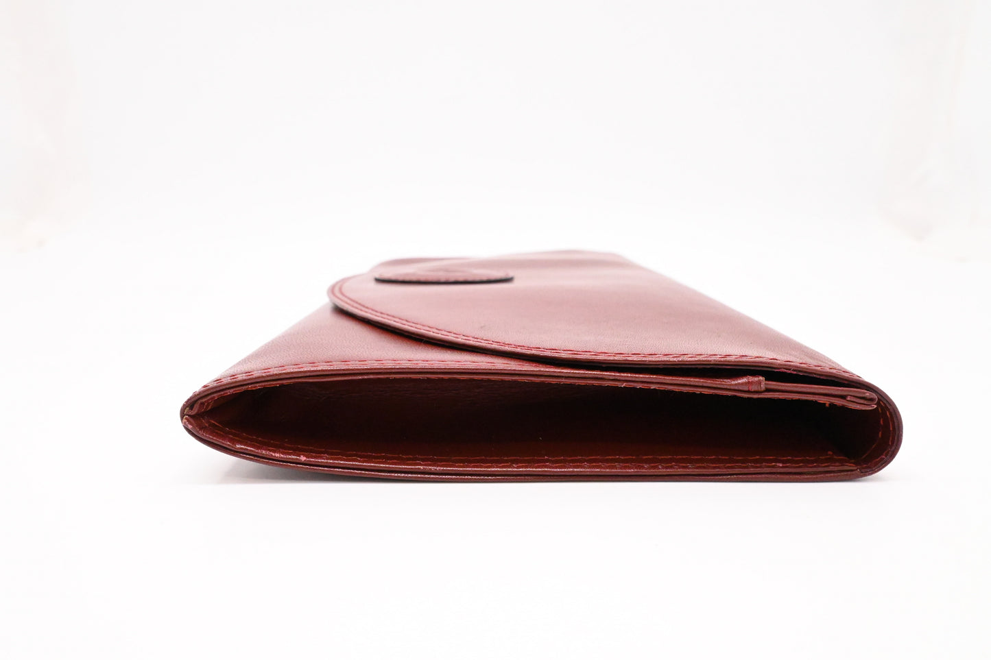 Cartier Clutch in Burgundy Leather