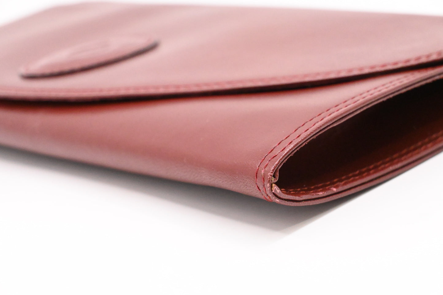 Cartier Clutch in Burgundy Leather