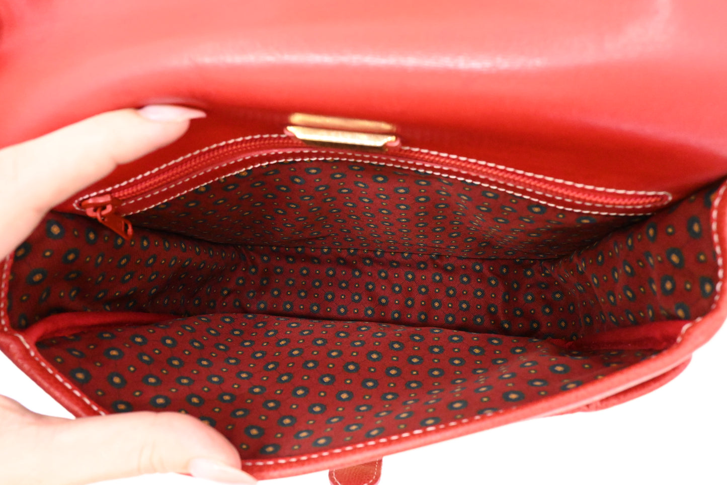 Loewe Crossbody Bag in Red Leather