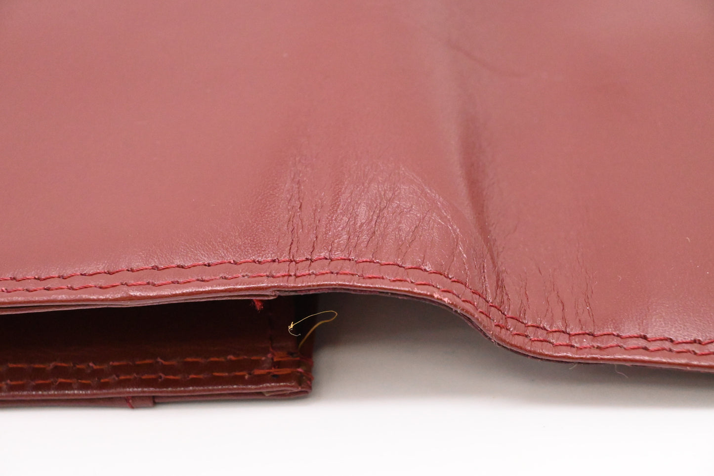 Cartier Clutch in Burgundy Leather