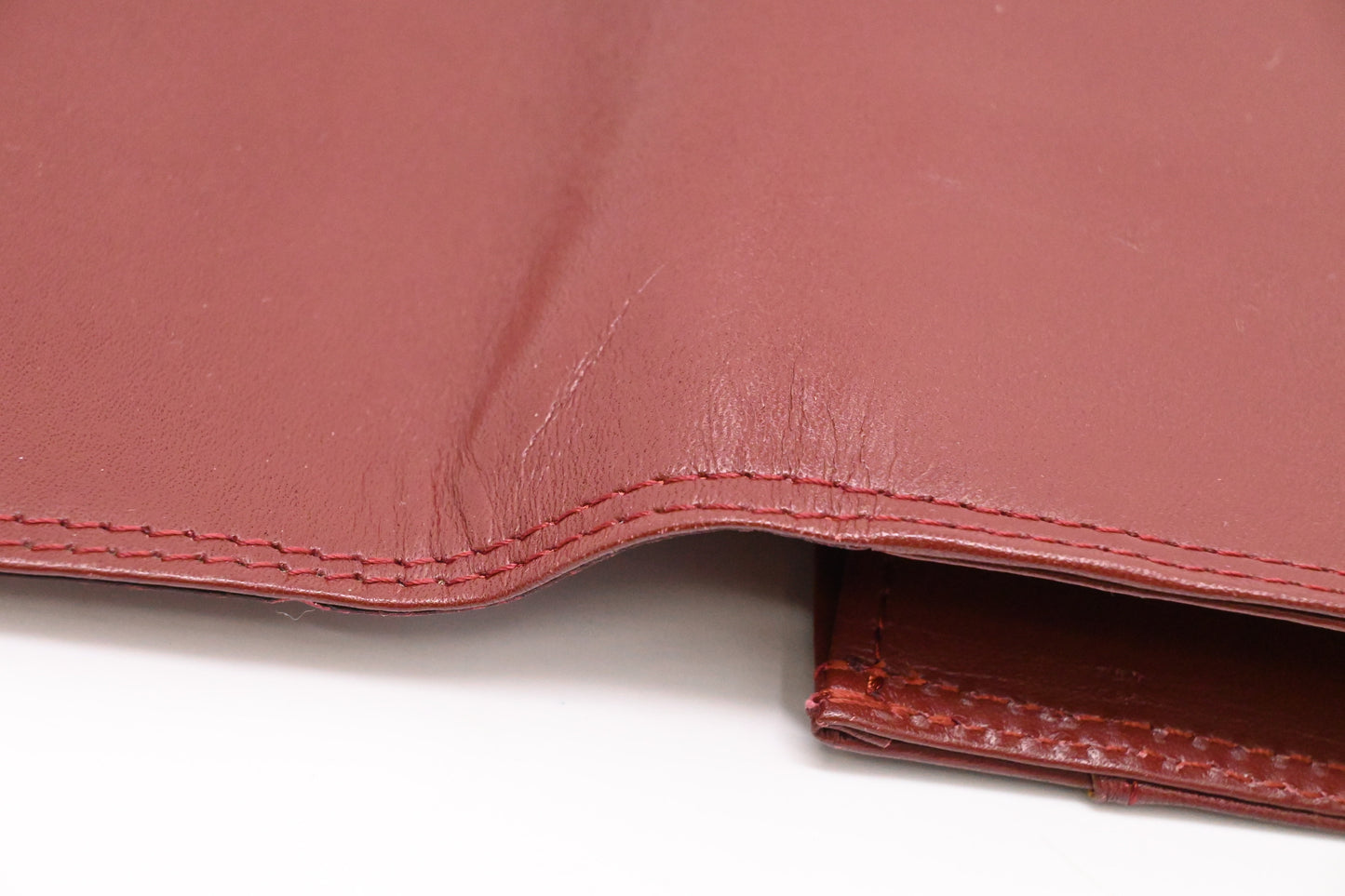 Cartier Clutch in Burgundy Leather