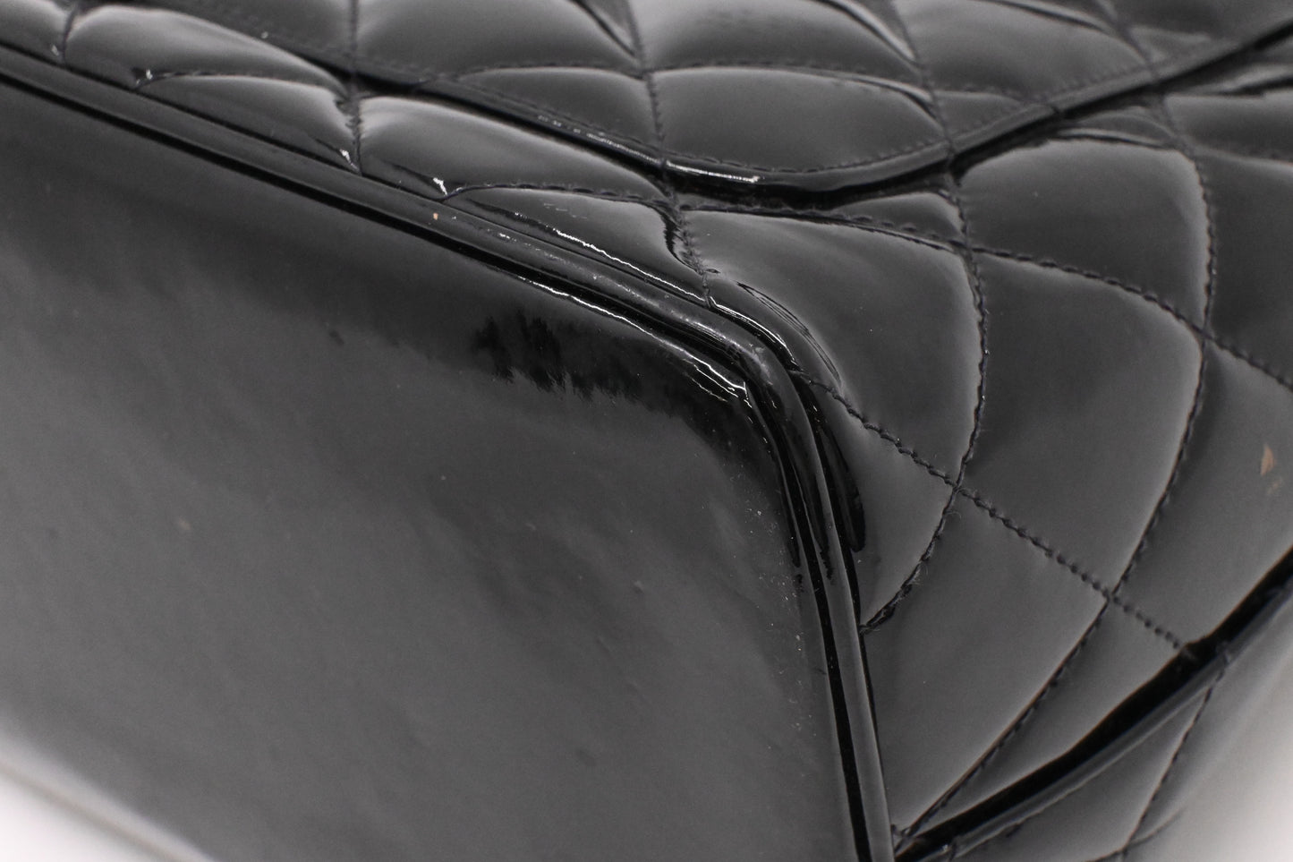 Chanel Medallion Tote in Black Patent Leather