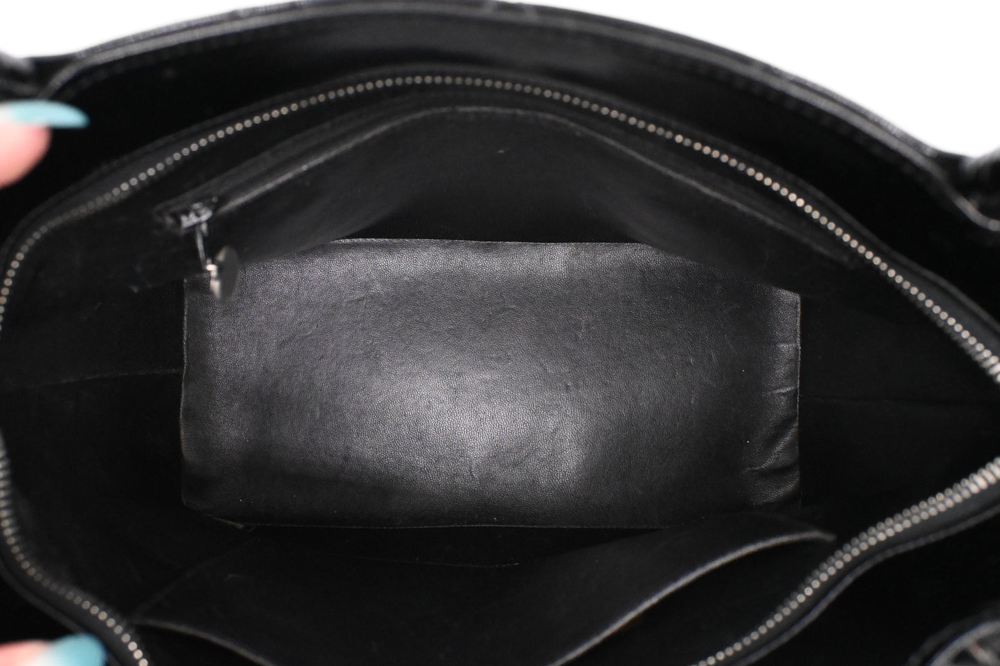 Chanel Medallion Tote in Black Patent Leather