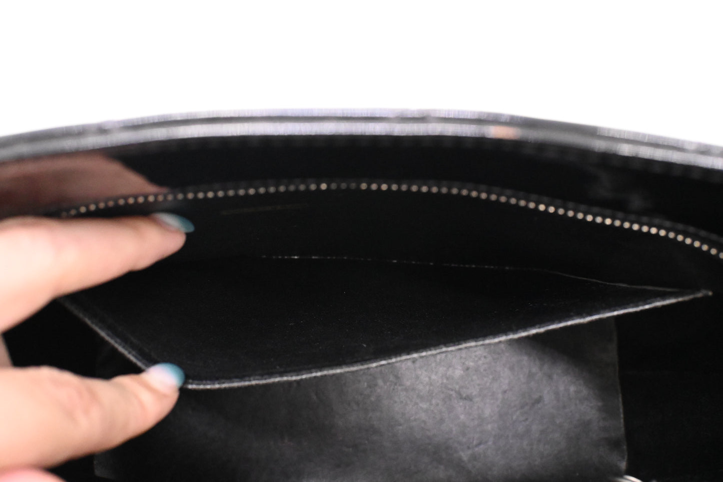 Chanel Medallion Tote in Black Patent Leather