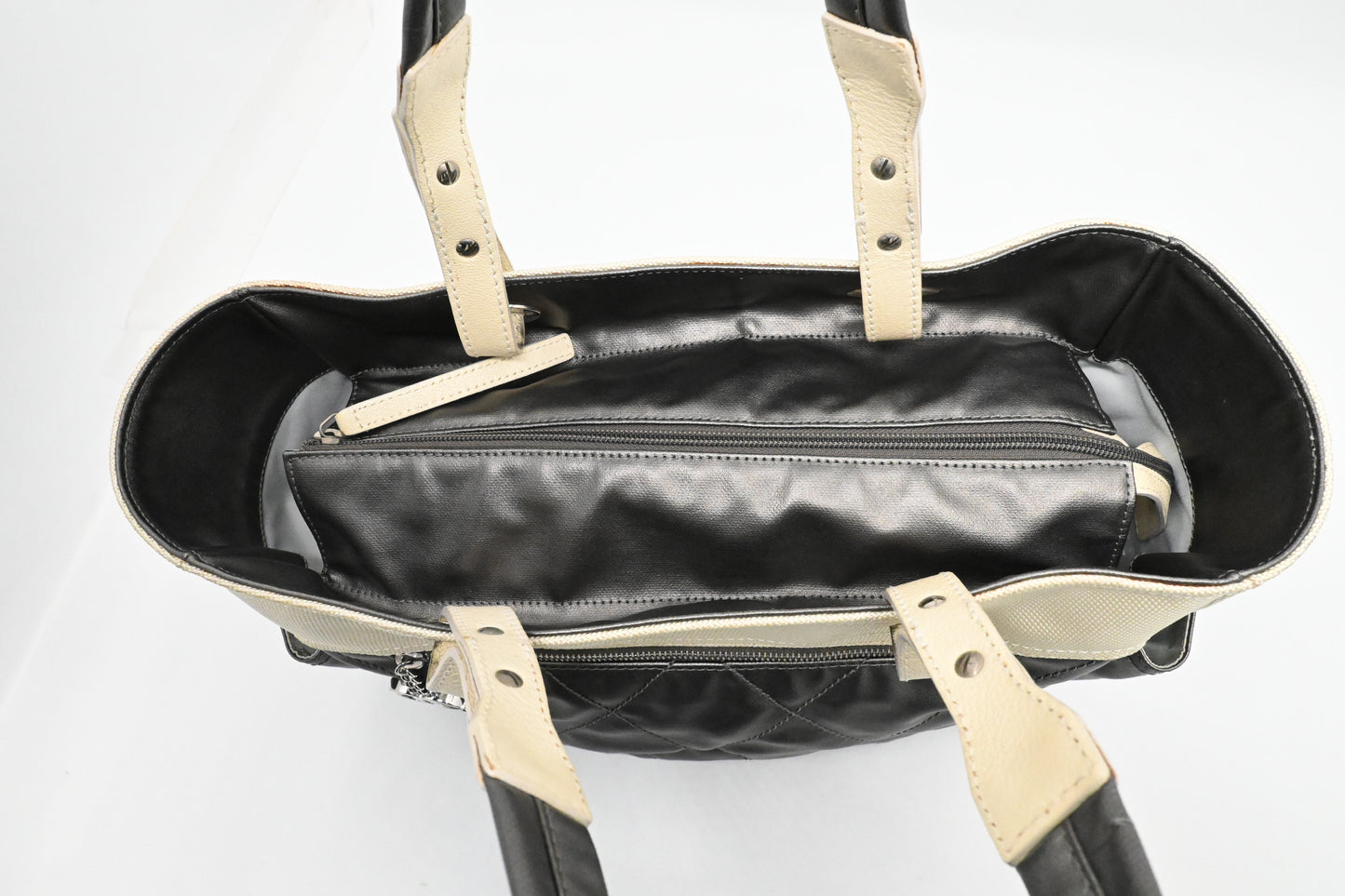 Chanel Paris-Biarritz Tote in Grey Coated Canvas