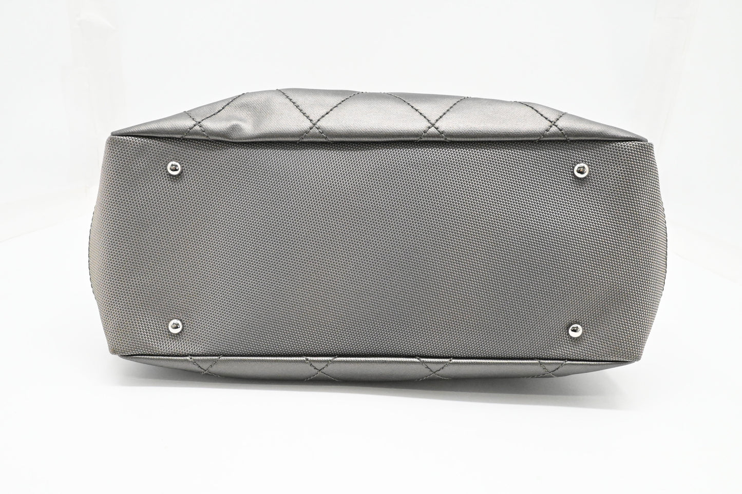 Chanel Paris-Biarritz Tote in Grey Coated Canvas