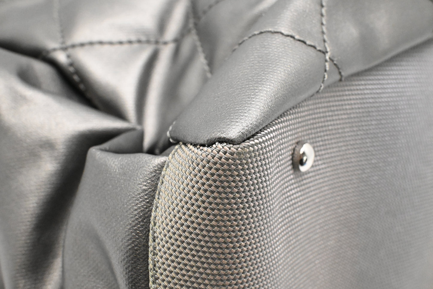 Chanel Paris-Biarritz Tote in Grey Coated Canvas