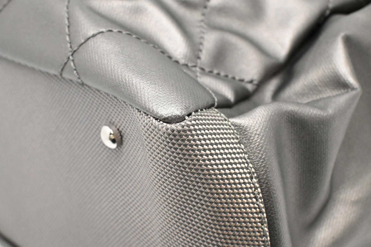 Chanel Paris-Biarritz Tote in Grey Coated Canvas