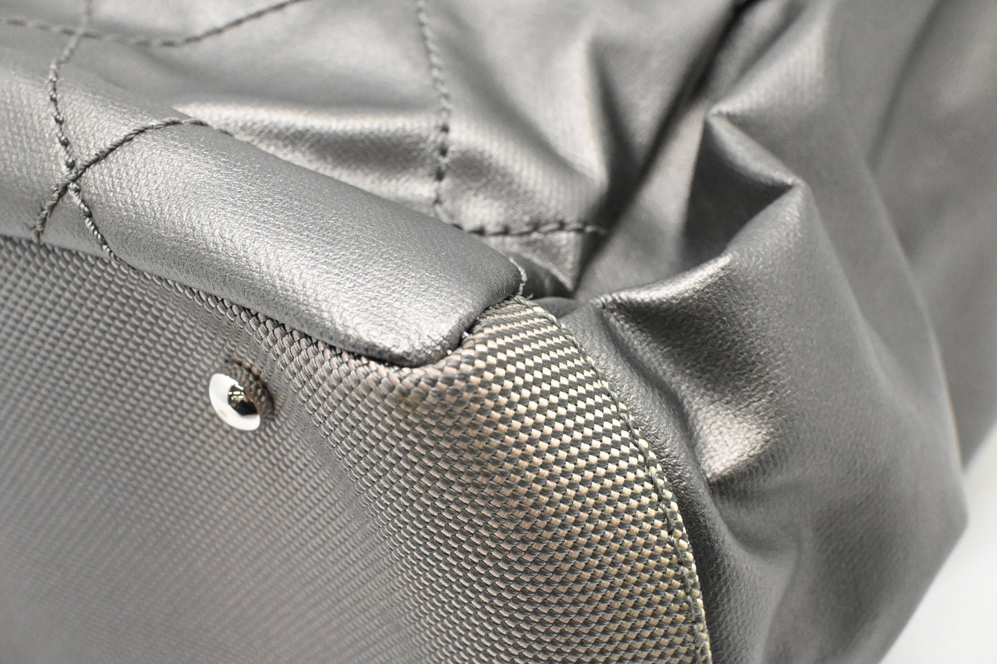 Chanel Paris-Biarritz Tote in Grey Coated Canvas