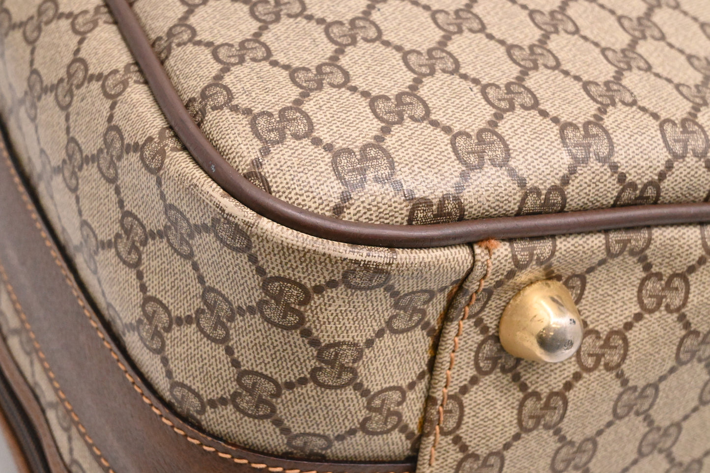 Gucci Suitcase 55 in GG Supreme Canvas