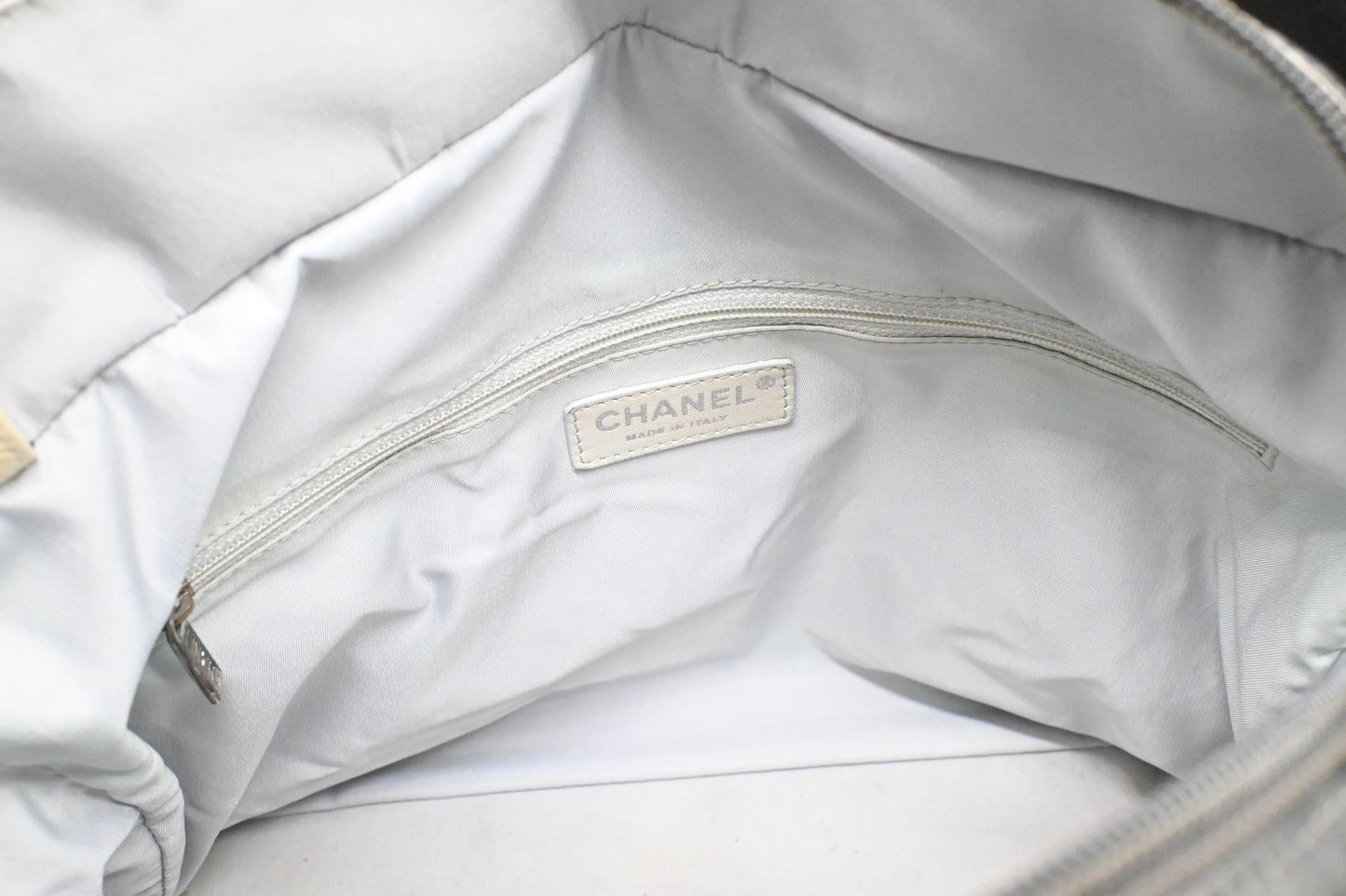 Chanel Paris-Biarritz Tote in Grey Coated Canvas