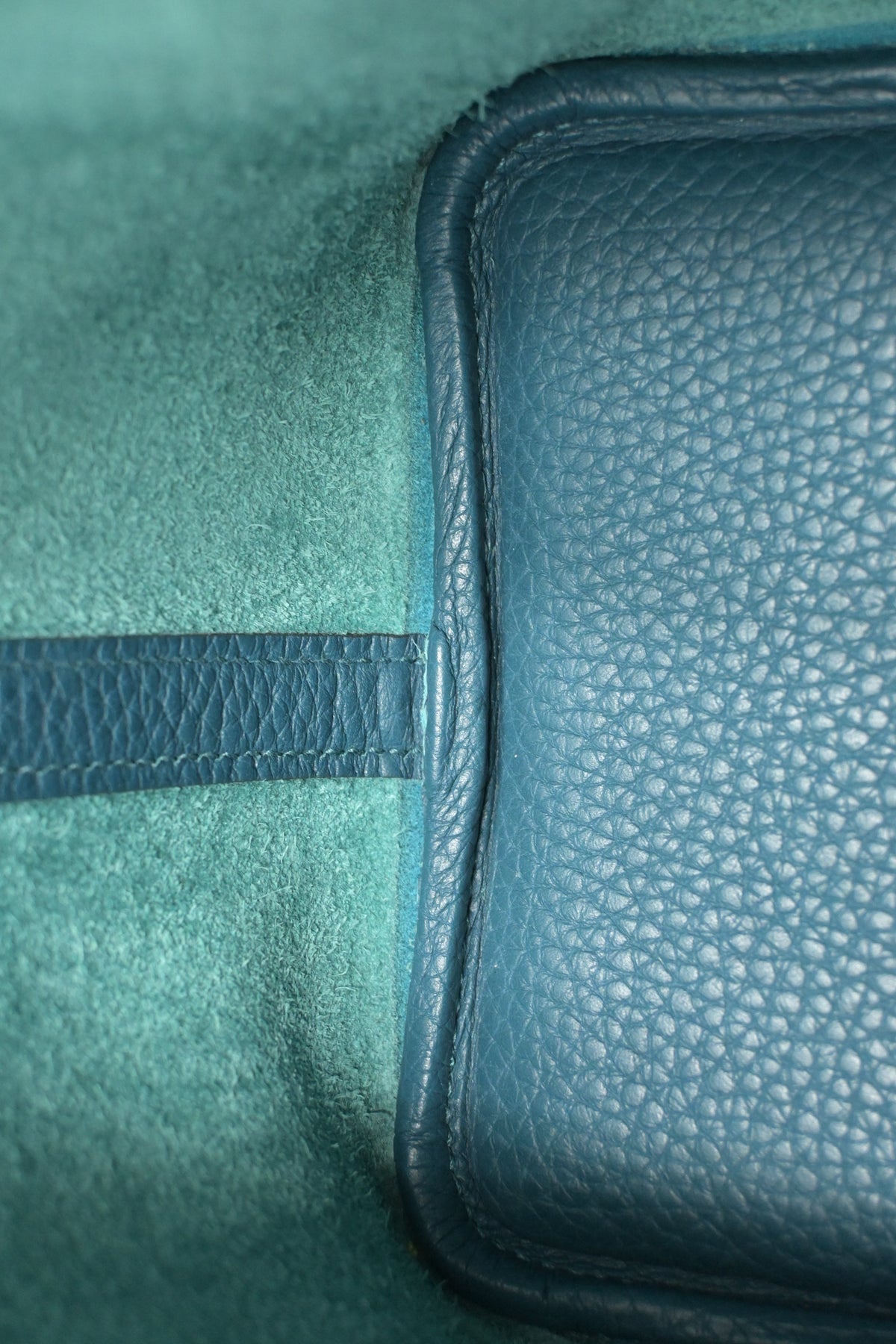 Hermes Picotin 18 in Blue Clemence Leather