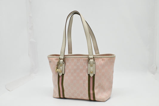 Gucci Tote Bag in Pink GG Canvas