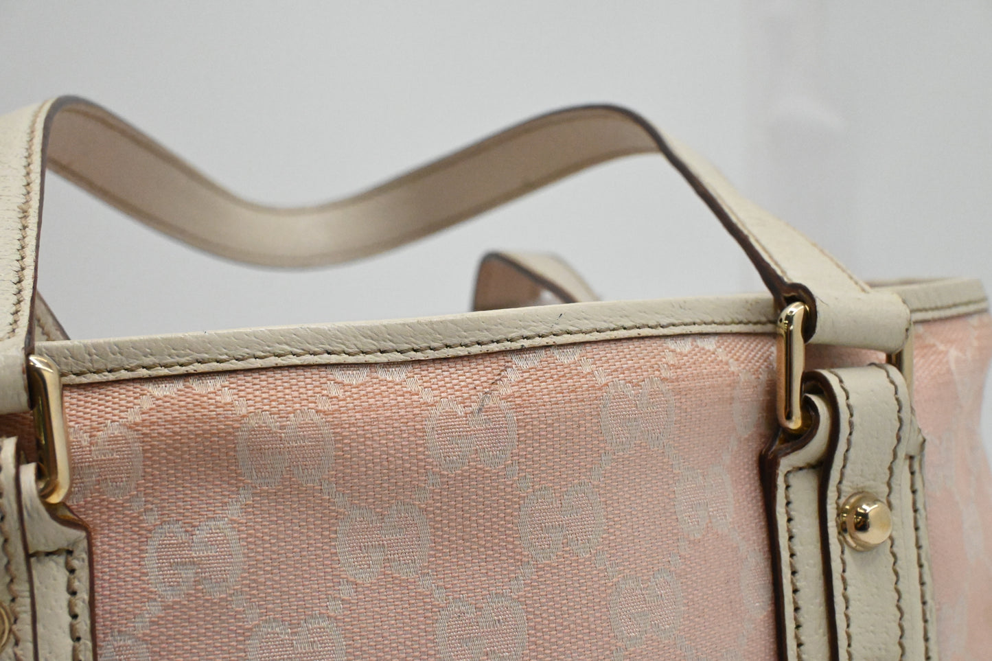 Gucci Tote Bag in Pink GG Canvas