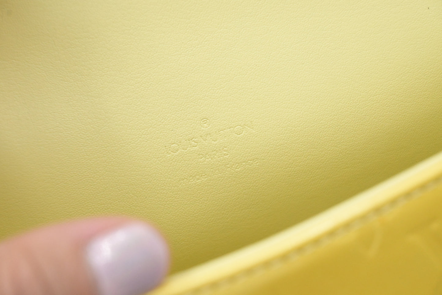 Louis Vuitton Spring Street in Yellow Vernis Leather