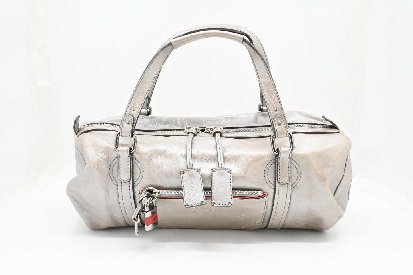 Chloe Paddington Boston Bag in Champagne Leather