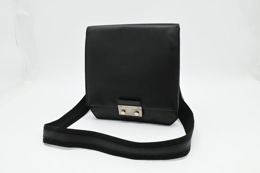 Ferragamo Crossbody Bag in Black Leather