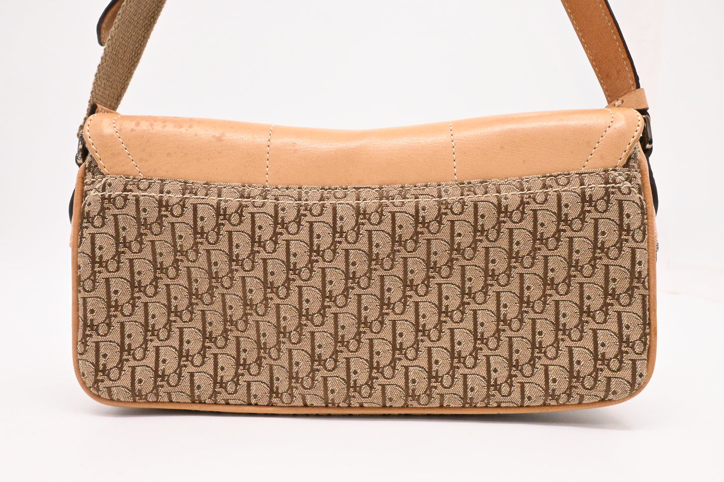 Dior Street Chic Shoulder Bag in Beige Leather