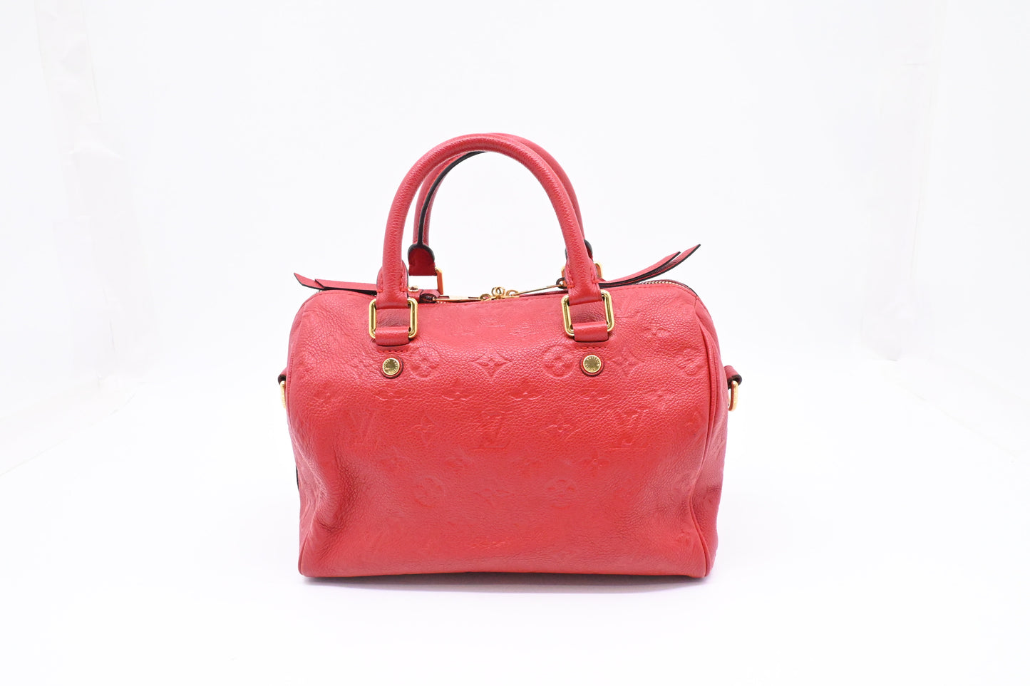 Louis Vuitton Speedy 25 Bandouliere in Red Empreinte Leather