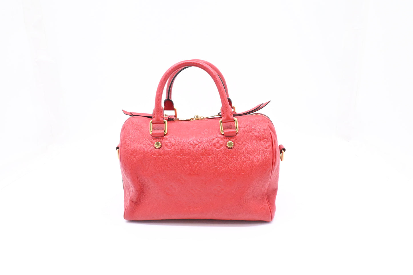 Louis Vuitton Speedy 25 Bandouliere in Red Empreinte Leather