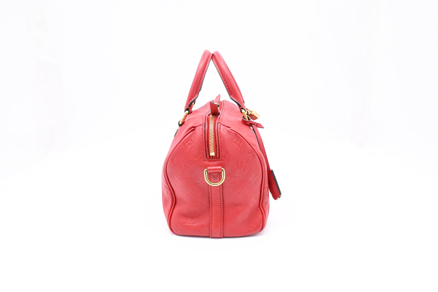 Louis Vuitton Speedy 25 Bandouliere in Red Empreinte Leather