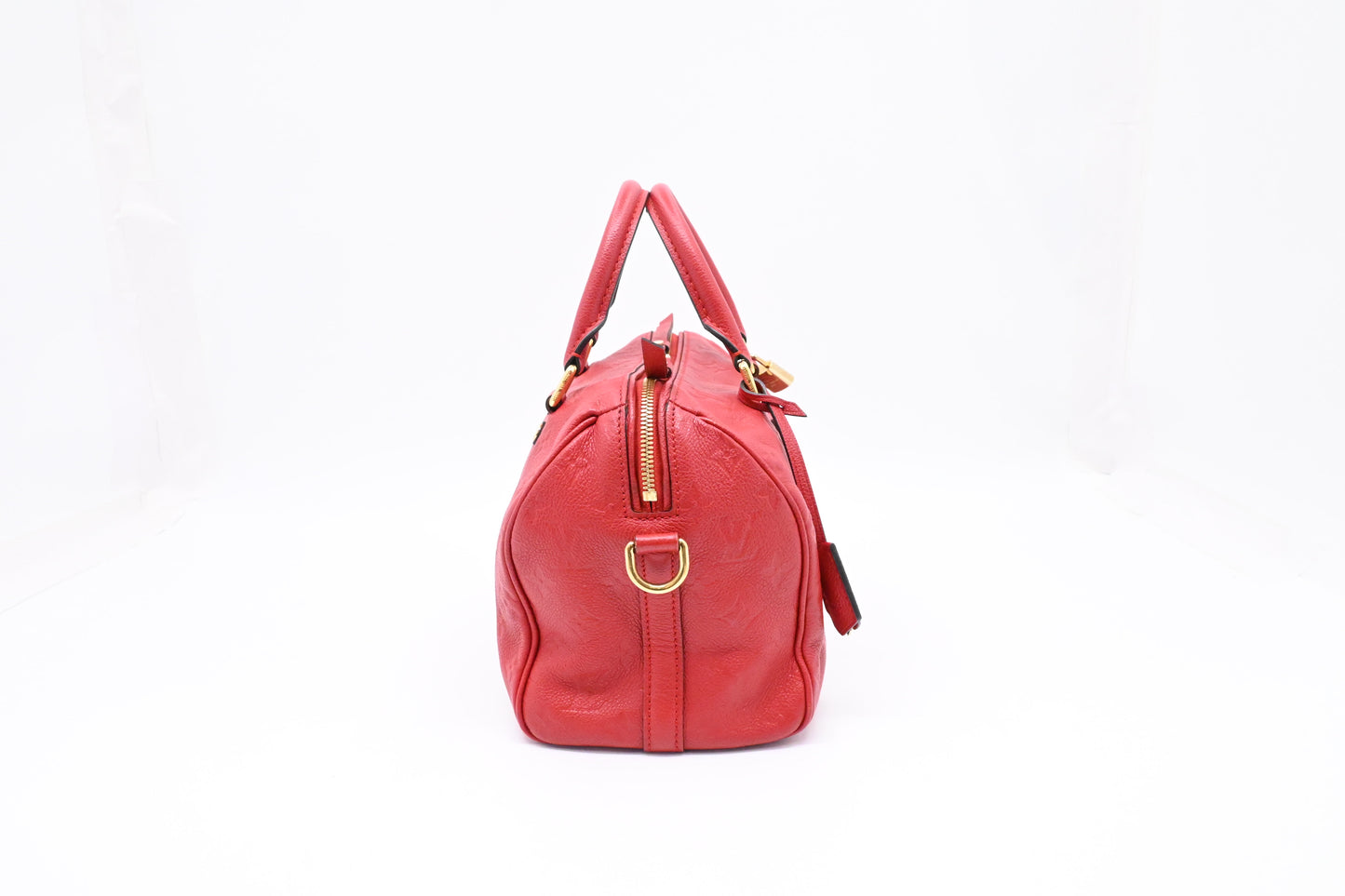 Louis Vuitton Speedy 25 Bandouliere in Red Empreinte Leather