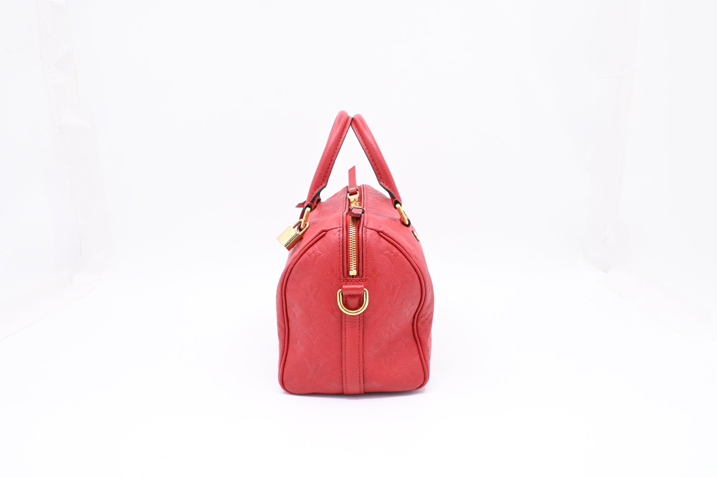 Louis Vuitton Speedy 25 Bandouliere in Red Empreinte Leather