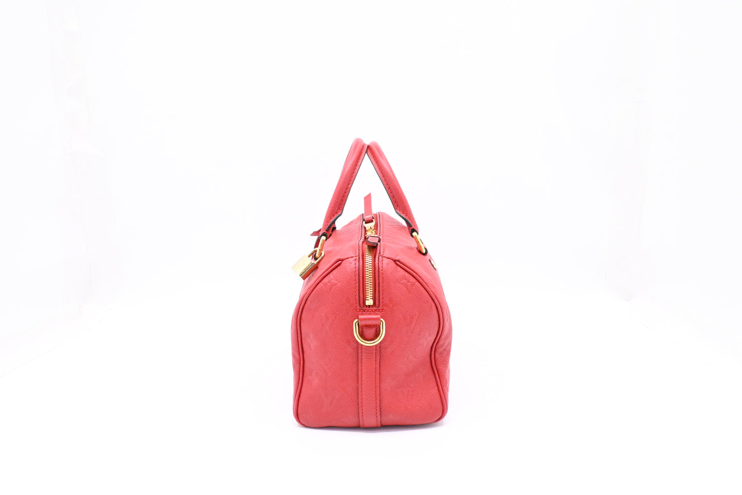 Louis Vuitton Speedy 25 Bandouliere in Red Empreinte Leather