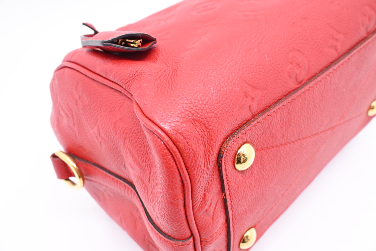 Louis Vuitton Speedy 25 Bandouliere in Red Empreinte Leather